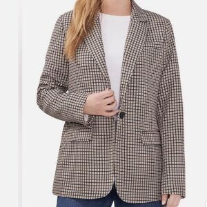 Vince Camuto Black and White Checkered Blazer